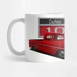 1966 Slammed Red Chevy C10 Truck Mug